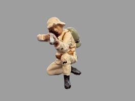 Soldaten in Schneeanzug - Hausser, Lineol