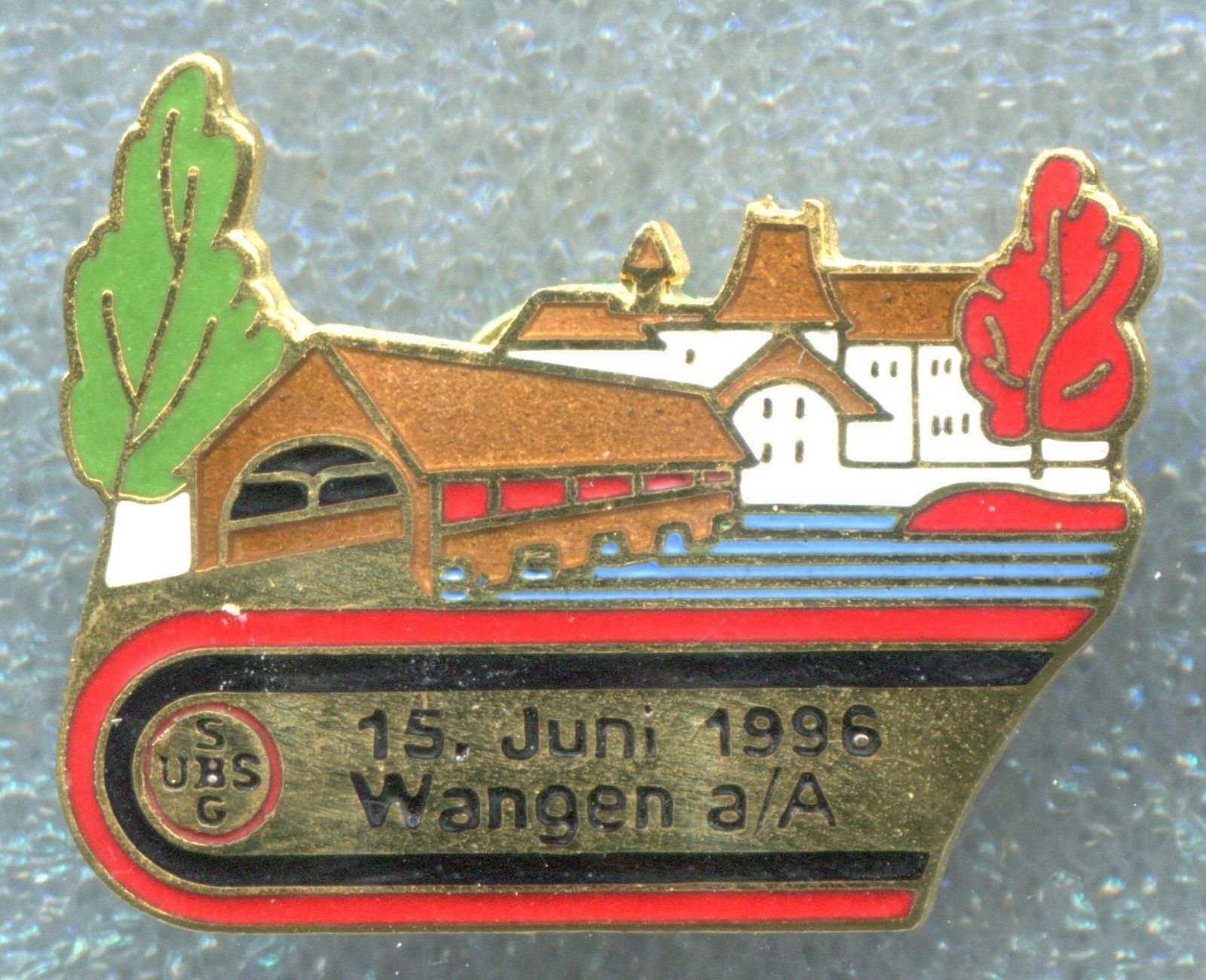 UBS Plaketten & Abzeichen: UBS  Wangen a/A  1996 – Gebraucht aus Winterthur von Sammleroase