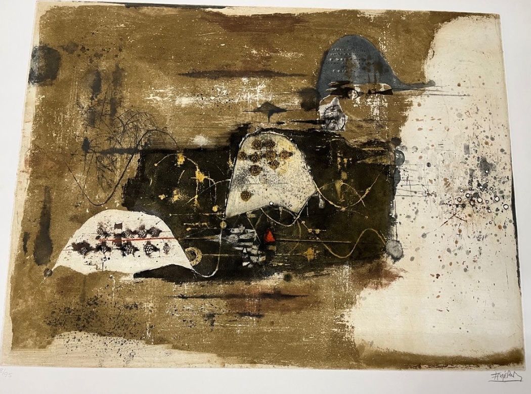 Grafiken & Lithographien: Johnny Friedlaender, handsigniert, nummeriert – Gebraucht aus Rain von Pic-Ass