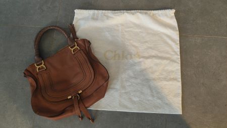 Sac à main Chloé Marcie cuir marron, bon état