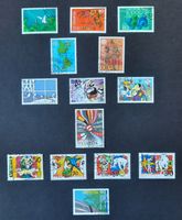 3-15-2 Timbres Helvetia oblitérés.  Année 1992