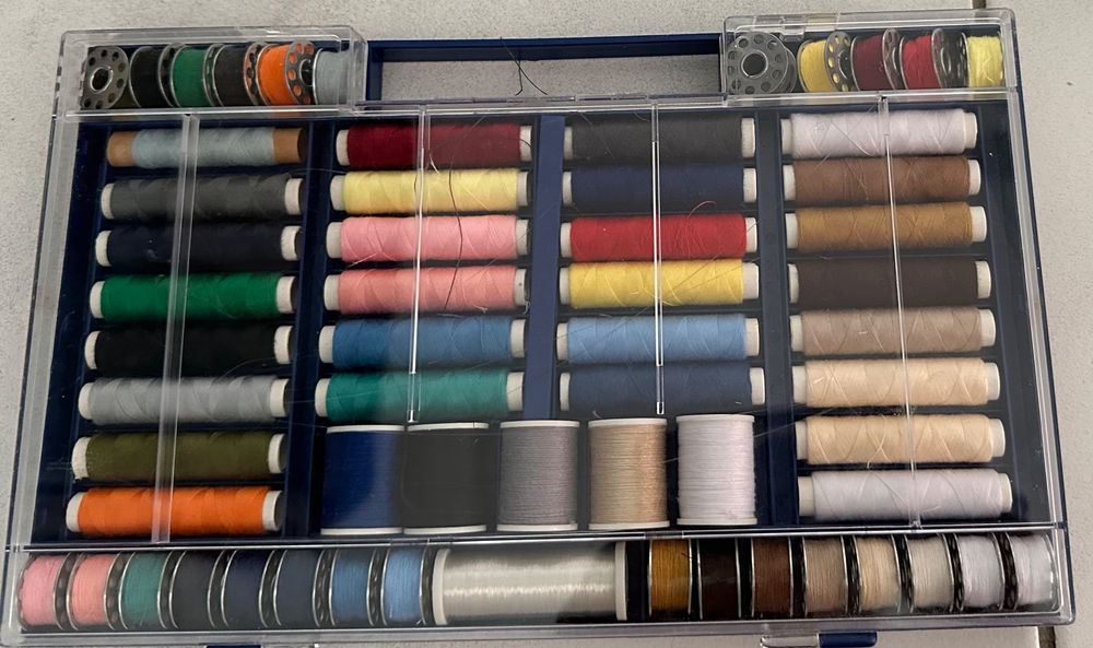 Cikonielf 32 Farben Nähgarn Set – 64 Spulen Mit Aufbewahrungsbox, Für Nähanfänger & Heimwerker