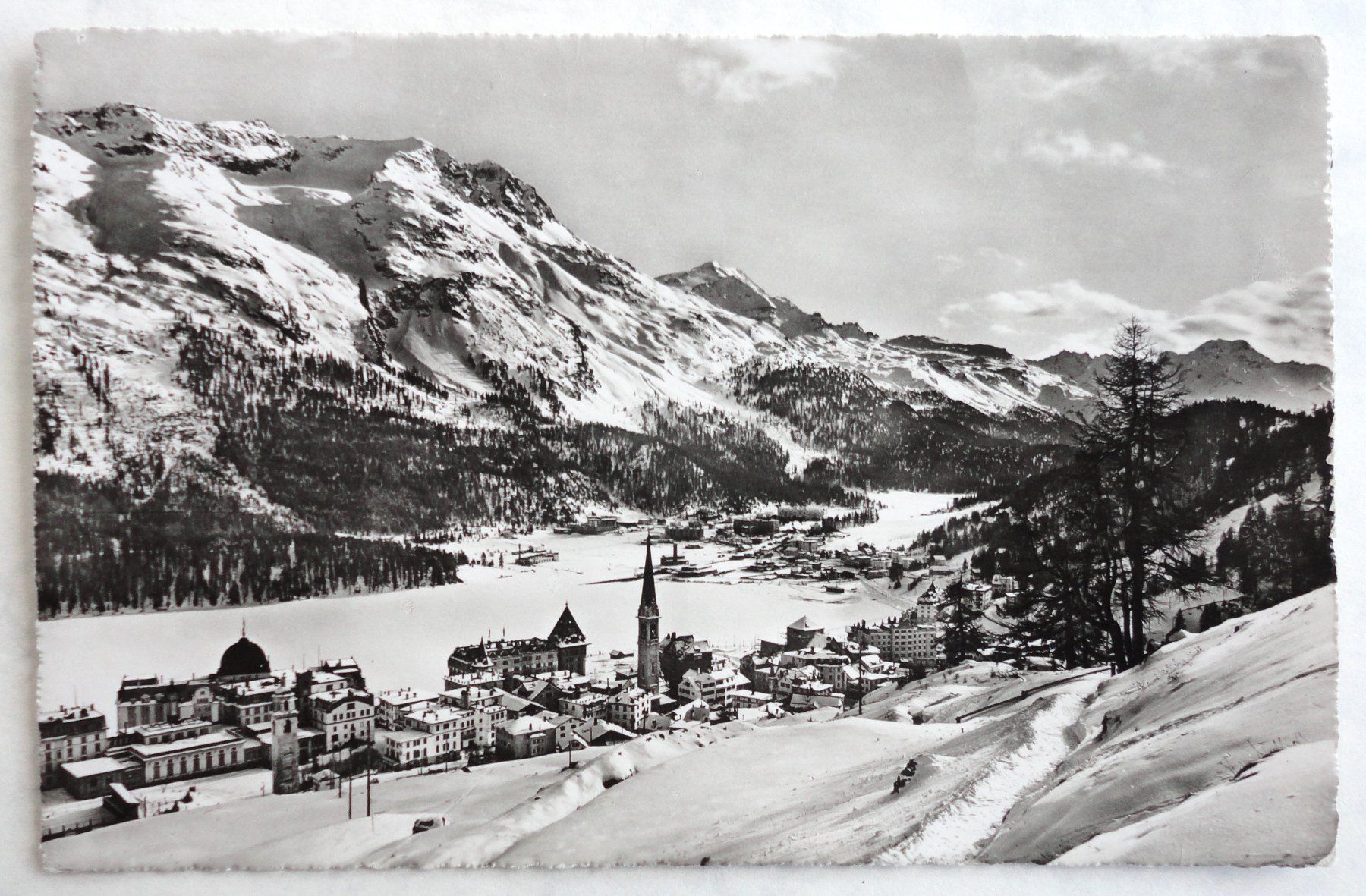 Cartoline postali: St. Moritz, Gesamtansicht – Usato da Fétigny venduto da Billy2miny