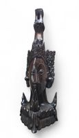 Estatuette balinaise ancienne bois esculptee