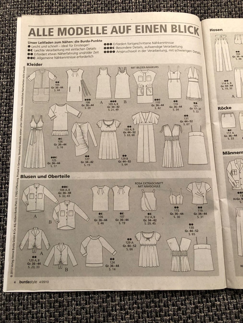 Riviste & Magazine: burda style 4/2013 – Nuovo e nell'imballaggio originale da Langnau am Albis venduto da snla_scc9 2