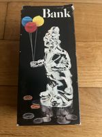 Vintage Spardose Clown Versilbert 1984 