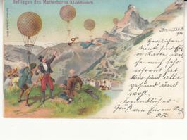 Matterhorn befliegen 1900