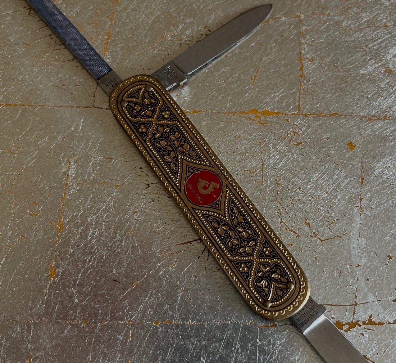 Coltelli tascabile: Antikes Taschenmesser, E. Bonsmann Solingen, – Usato da Rüti ZH venduto da Walti0 1