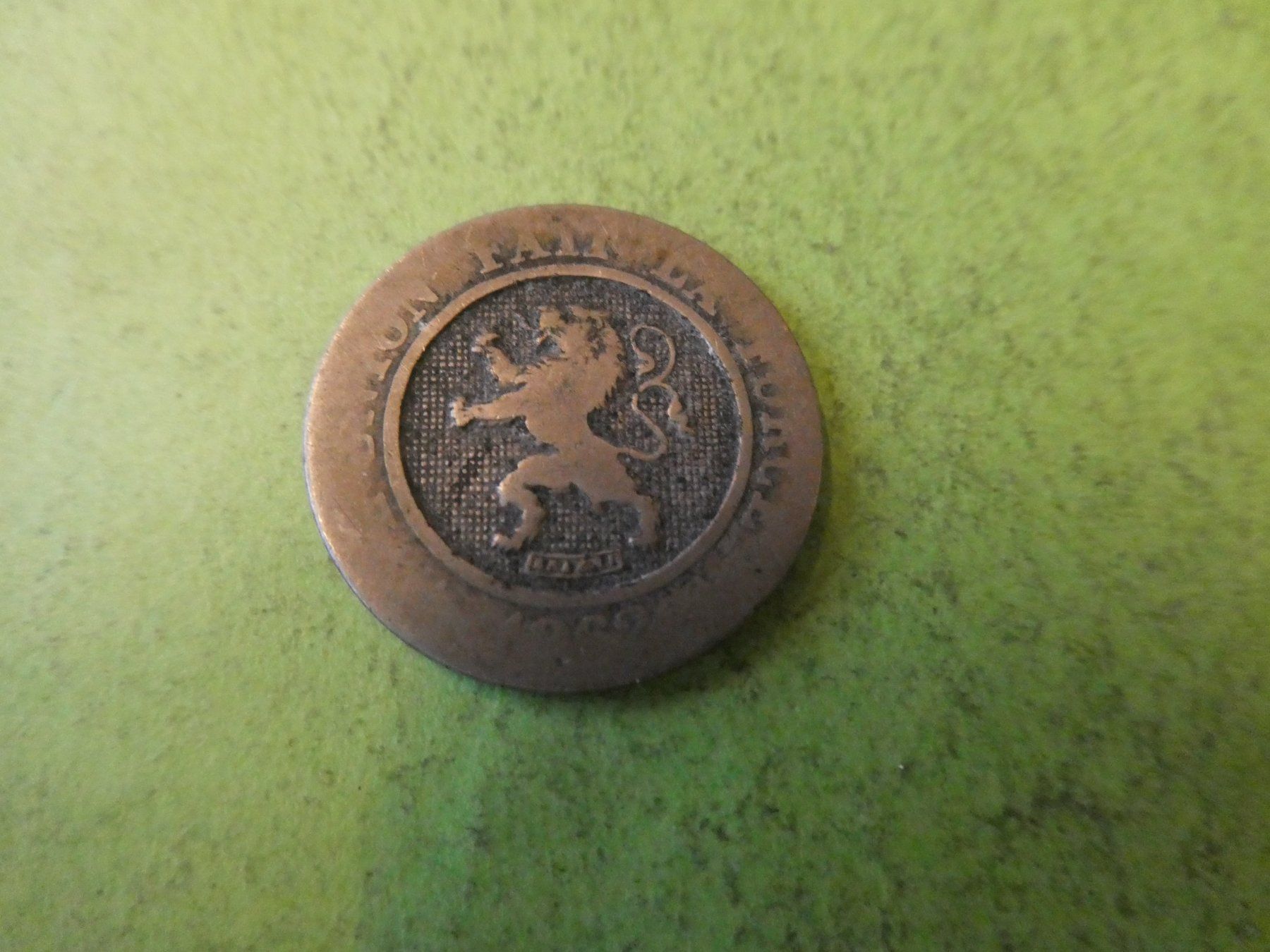 Alle Münzen: Belgien 1862, 10 Centimes – Gebraucht aus Hinterforst von Rohusri