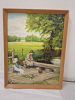 Gemälde "No Luck Today" L. Hicks 1977 Ölgemälde