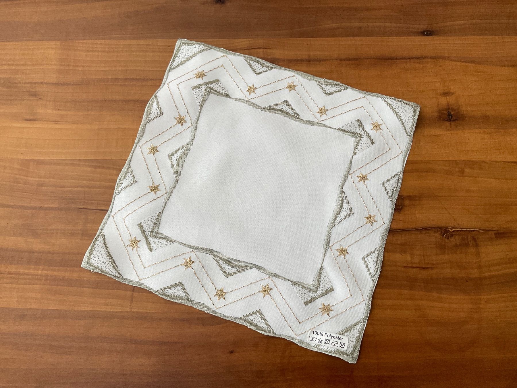 Tutte le decorazioni: Weihnachts - Deckchen, bestickt, 22.5 x 22.5 cm, gratis – Nuovo (secondo la descrizione) da Wetzikon ZH venduto da CZ. 2