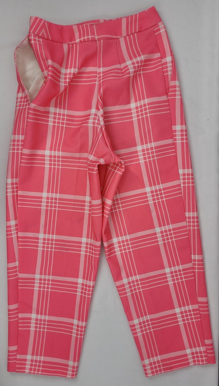 Hosen: Pantalon à carreaux rose – Gebraucht aus Lausanne von PlusValue_Lausanne 2