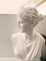 Diana Artemis Büste Skulptur Statue weiss 50 cm
