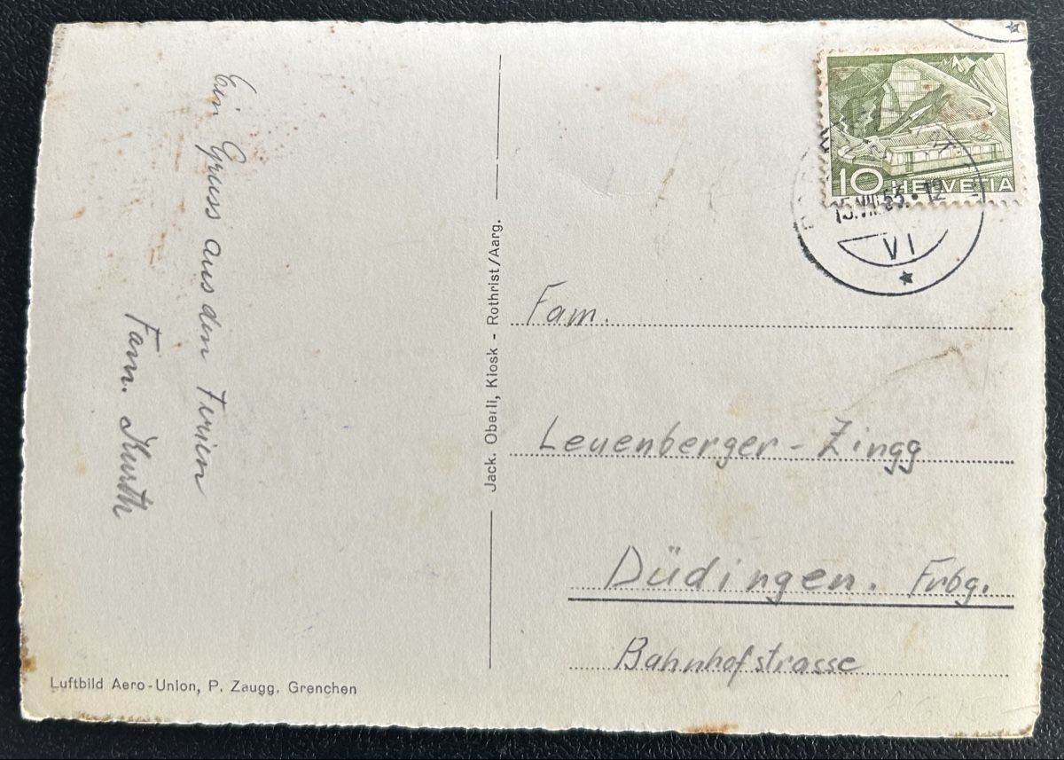 Cartes postales: Fliegeraufnahme Rothrist  – D'occasion à Horw par Tellbub 1
