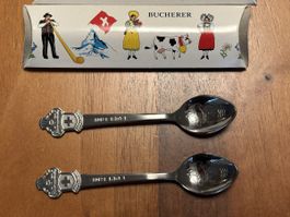 BUCHERER Rolex Löffel Luzern LUCERNE set 2 Stücke OVP Neu! 