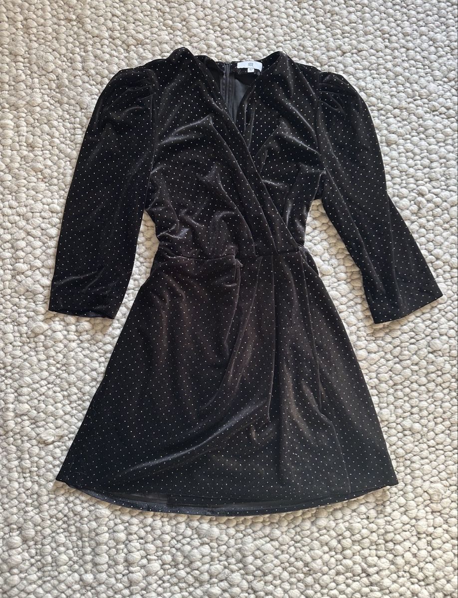 La Redoute Vestiti: ELEGANTES SAMTKLEID MIT GLITZERPUNKTEN – Nuovo (secondo la descrizione) da Schaffhausen venduto da rot_yyy7