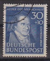 BRD 1951: Höchstwert Helfer der Menschheit - Kat. 120.--