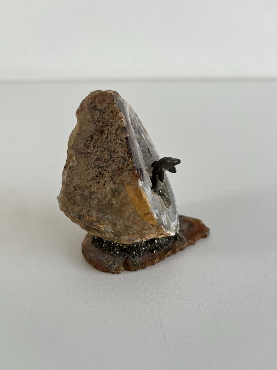 Sculture & Statue: Skulptur / Geode mit Delfin – Usato da Wetzikon ZH venduto da seli03 5