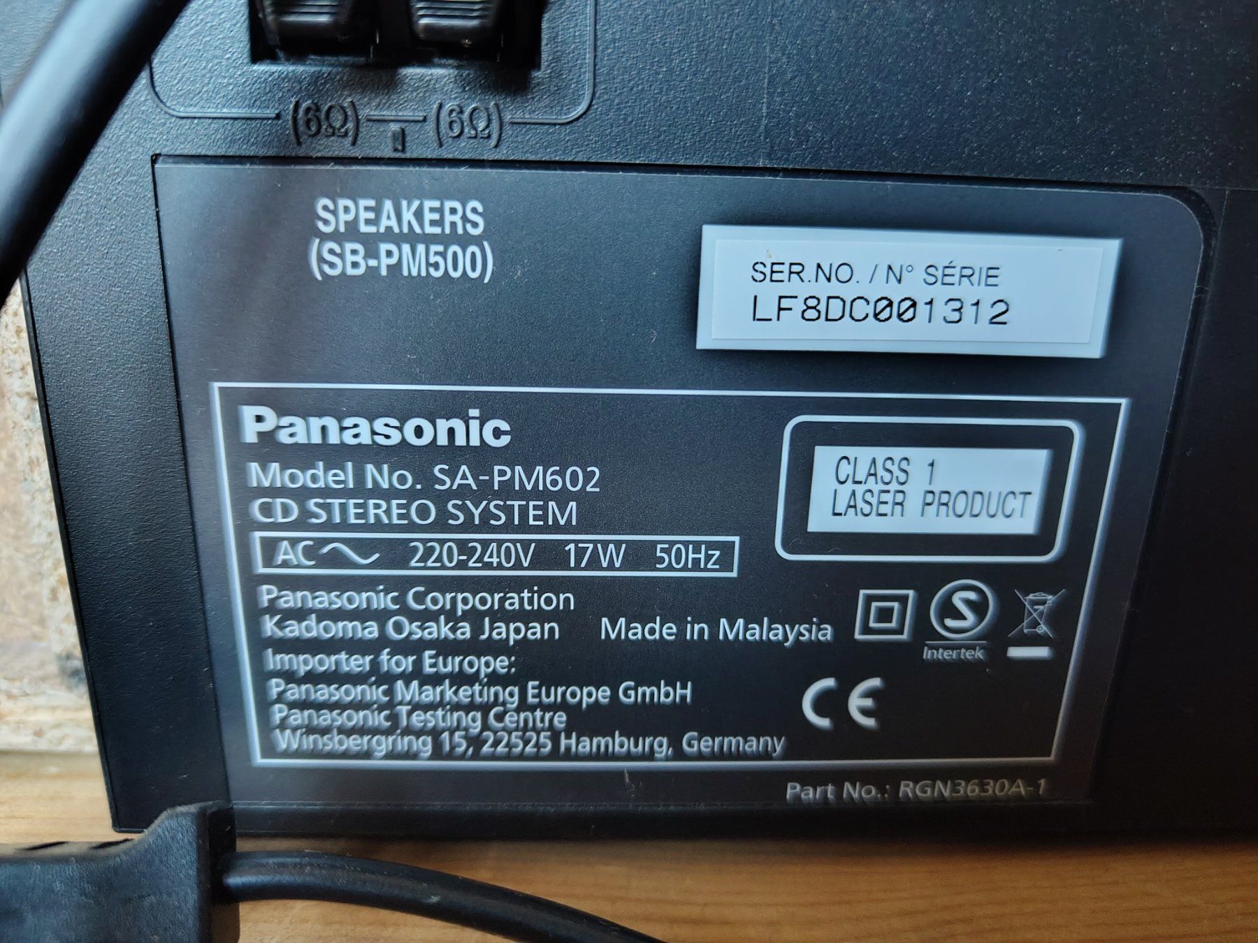 Panasonic Lettore multimediale & Streamer: Panasonic Stereoanlage SA-PM602 DAB+ Bluetooth – Usato da Basel venduto da Merkli13 4
