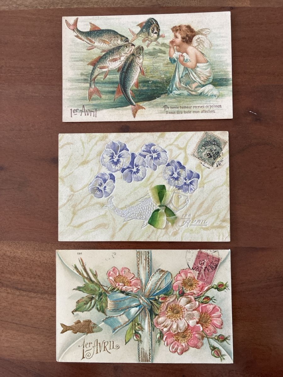 Cartes postales: 10 Ansichtskarten Schweiz 1er Avril Le Poisson – D'occasion à Oftringen par Cla.vD.74 3