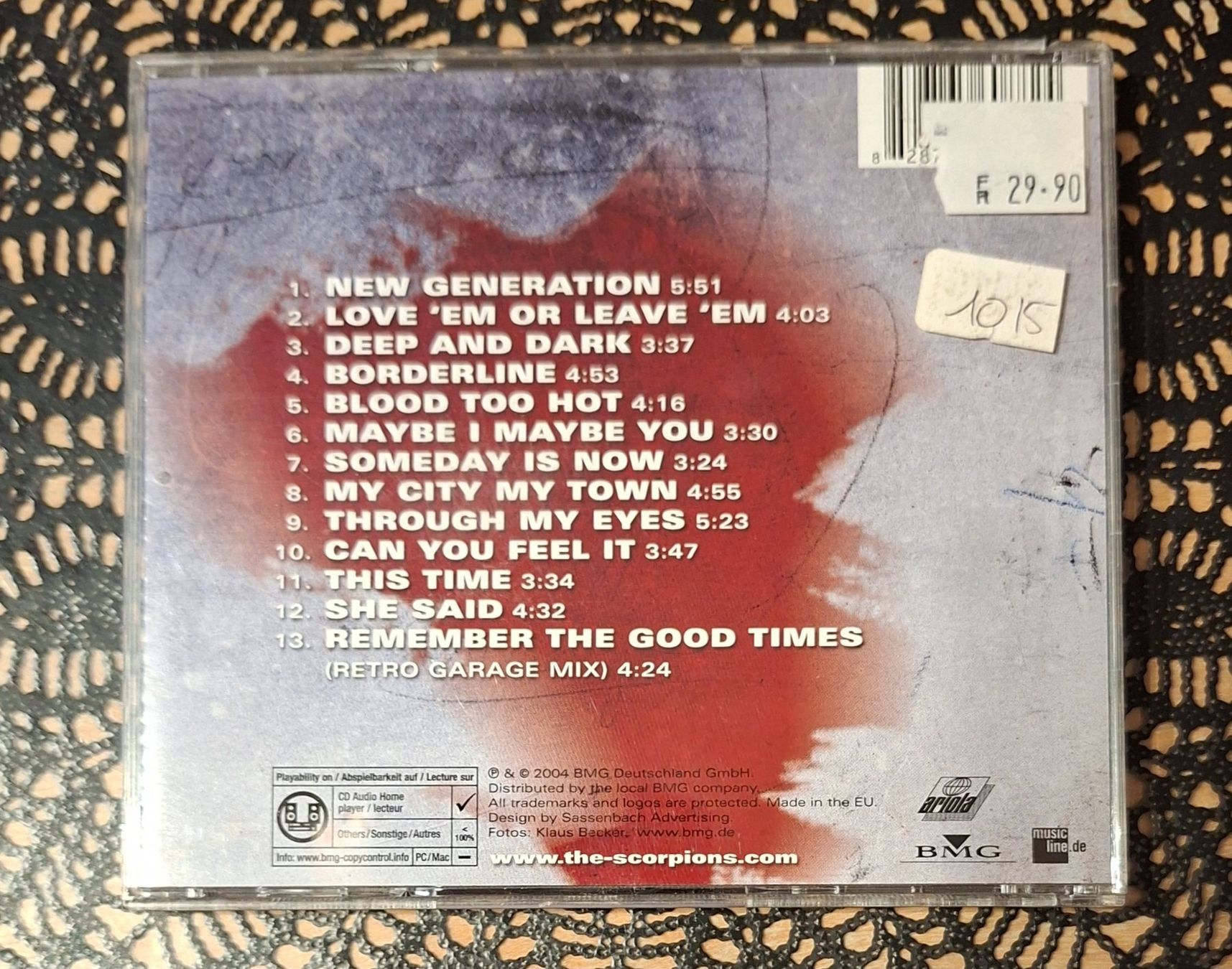 CDs: Scorpions - Unbreakable, DE Hardrock CD Album 2004 – Gebraucht aus Schönenberg TG von breiti12 1