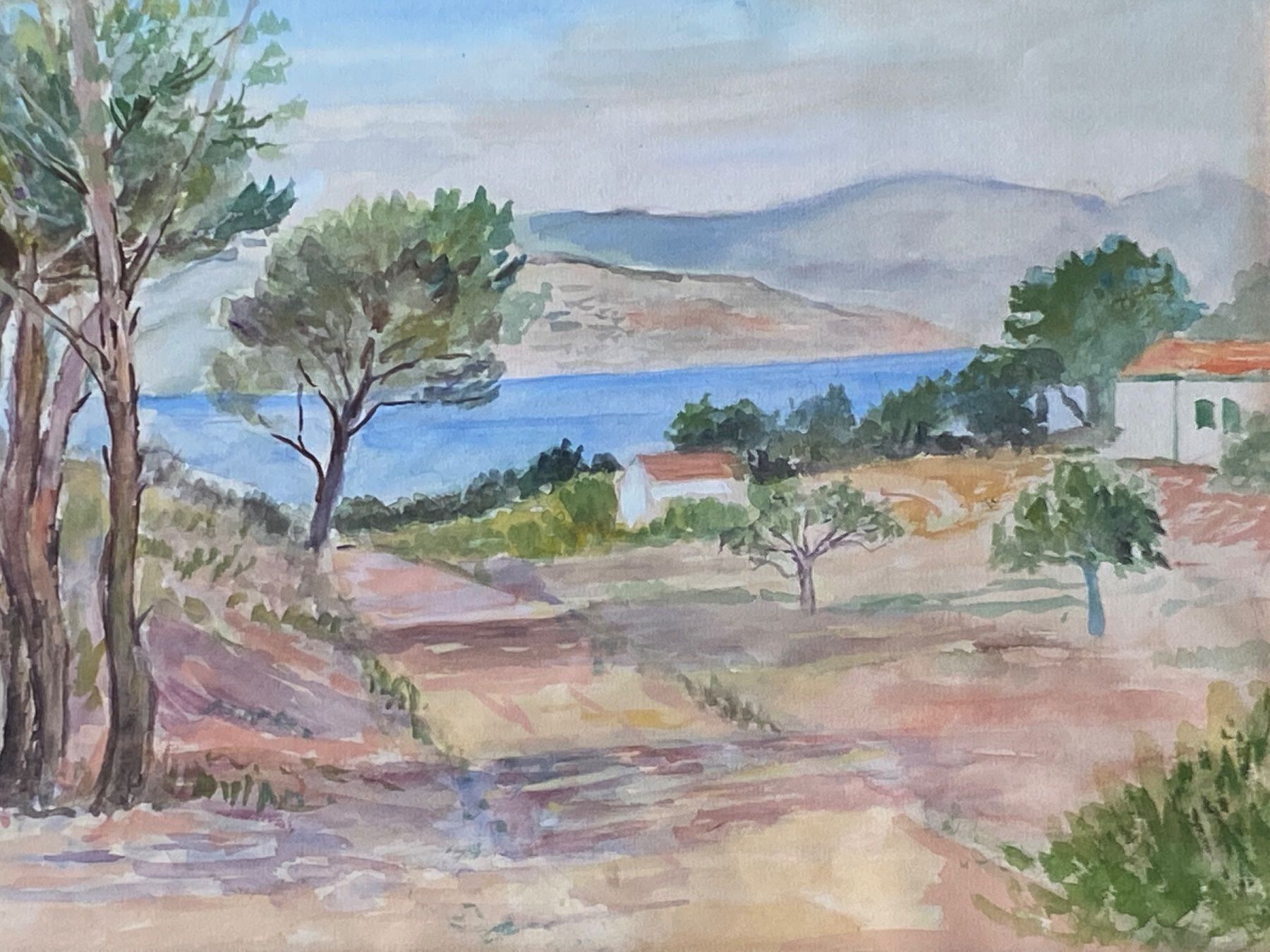 Poster & Bilder: Altes Aquarell Elba Hans Jäggi – Gebraucht aus Rünenberg von Fendi02 5