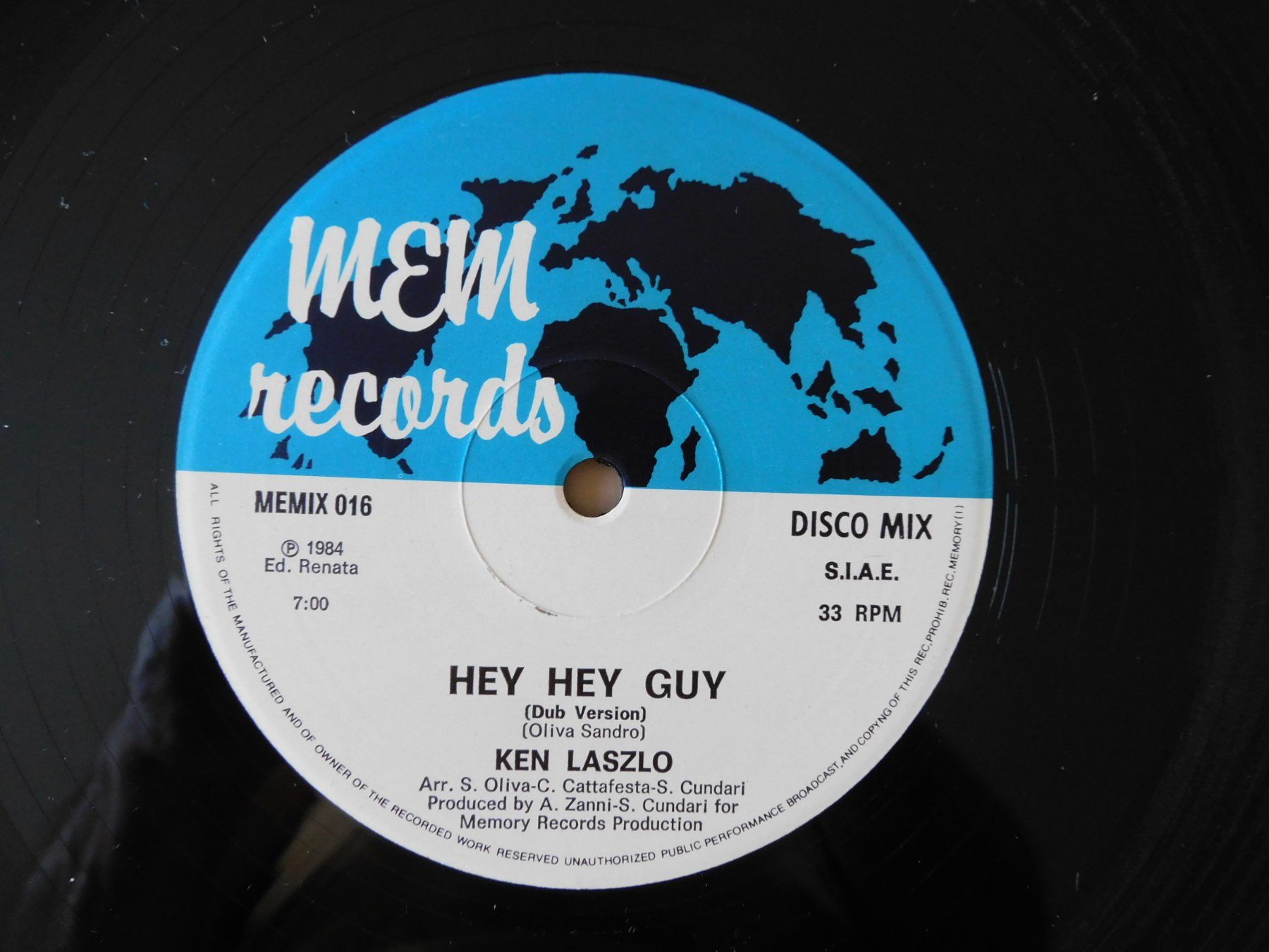 Dischi in vinile: Ken Laszlo – Hey Hey Guy - Disco/Electronic – Usato da Emmenbrücke venduto da Dickens 2