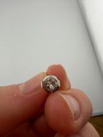 Medizinische Ohrstecker (Chirurgenstahl) Zirkonia 🇨🇭1 st