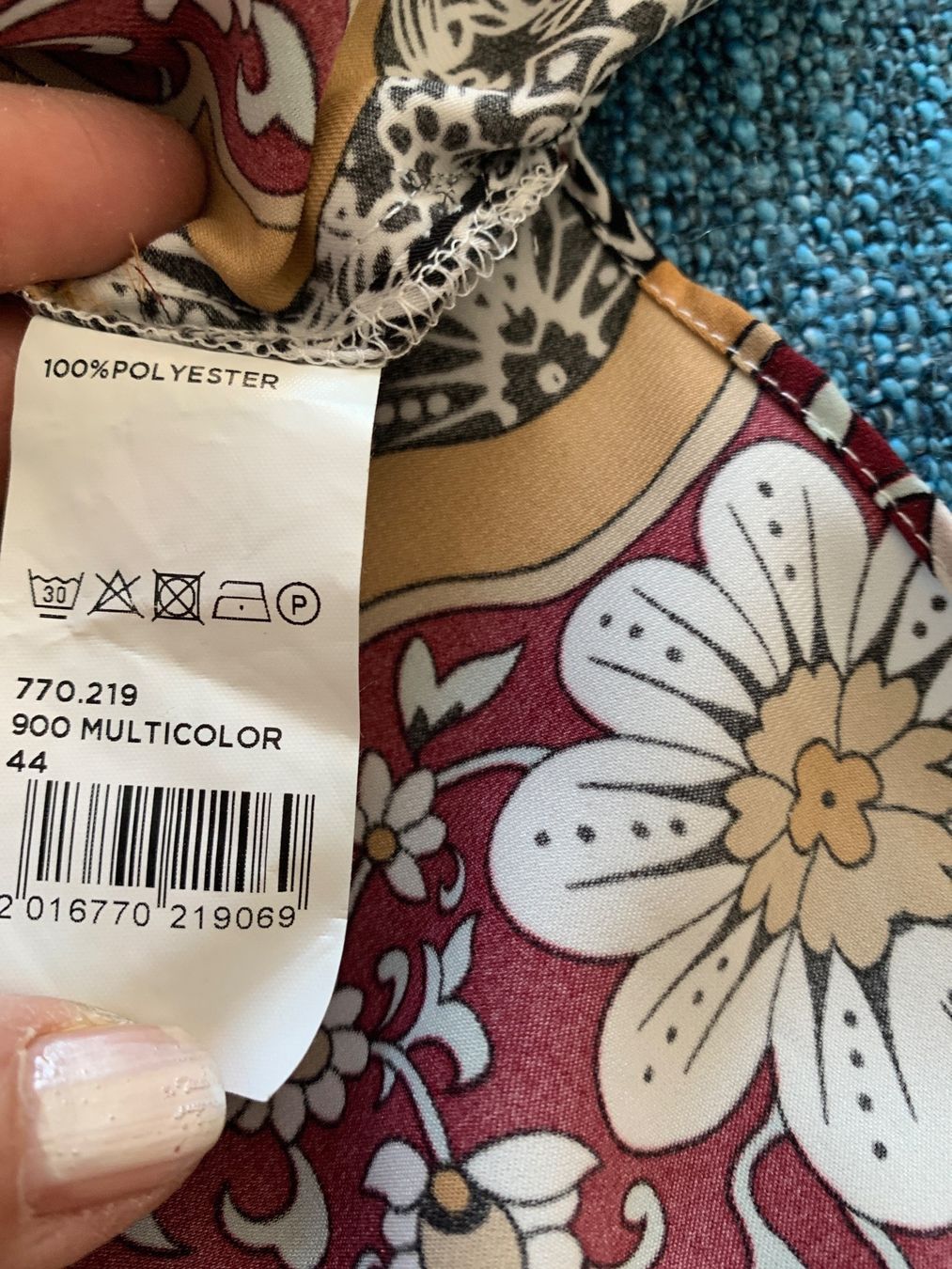 Avant Premiere Blusen: TUNIKA BLUSE GR  44 Orange bunt Marke Avant Premier – Gebraucht aus Nussbaumen AG von brigitebardot 5
