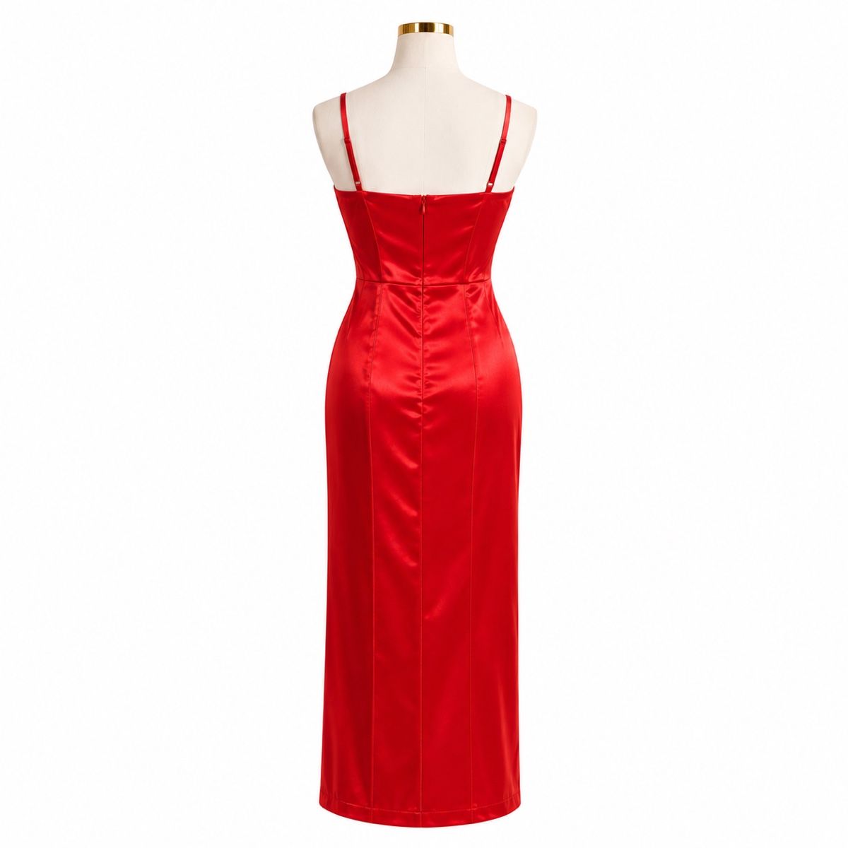 Vestiti: Abendkleid Satin Rot XS/34 mit Handschuhen | Neu – Nuovo e nell'imballaggio originale da Aarberg venduto da LovelyThings_ 1