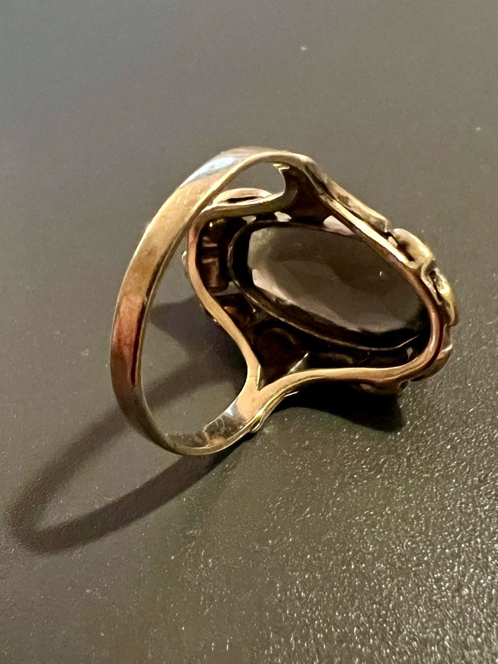 Anelli: Gold-Ring 8K mit Rauchquarz – Usato da Chur venduto da Penting1935 5