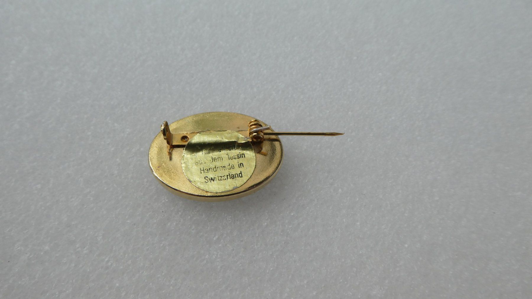Spille & Fermagli: Brosche oval Trockenblumen Handarbeit Tessin – Usato da Frauenfeld venduto da ZAZ12 4