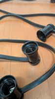 Lichterkette schwarz mit 8 Fassungen E27