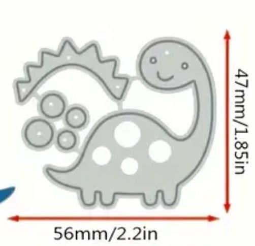 Sciablone: 2x Dinos im Comic Stil  - Stanzschablonen – Nuovo e nell'imballaggio originale da Frenkendorf venduto da jazzplatten 2