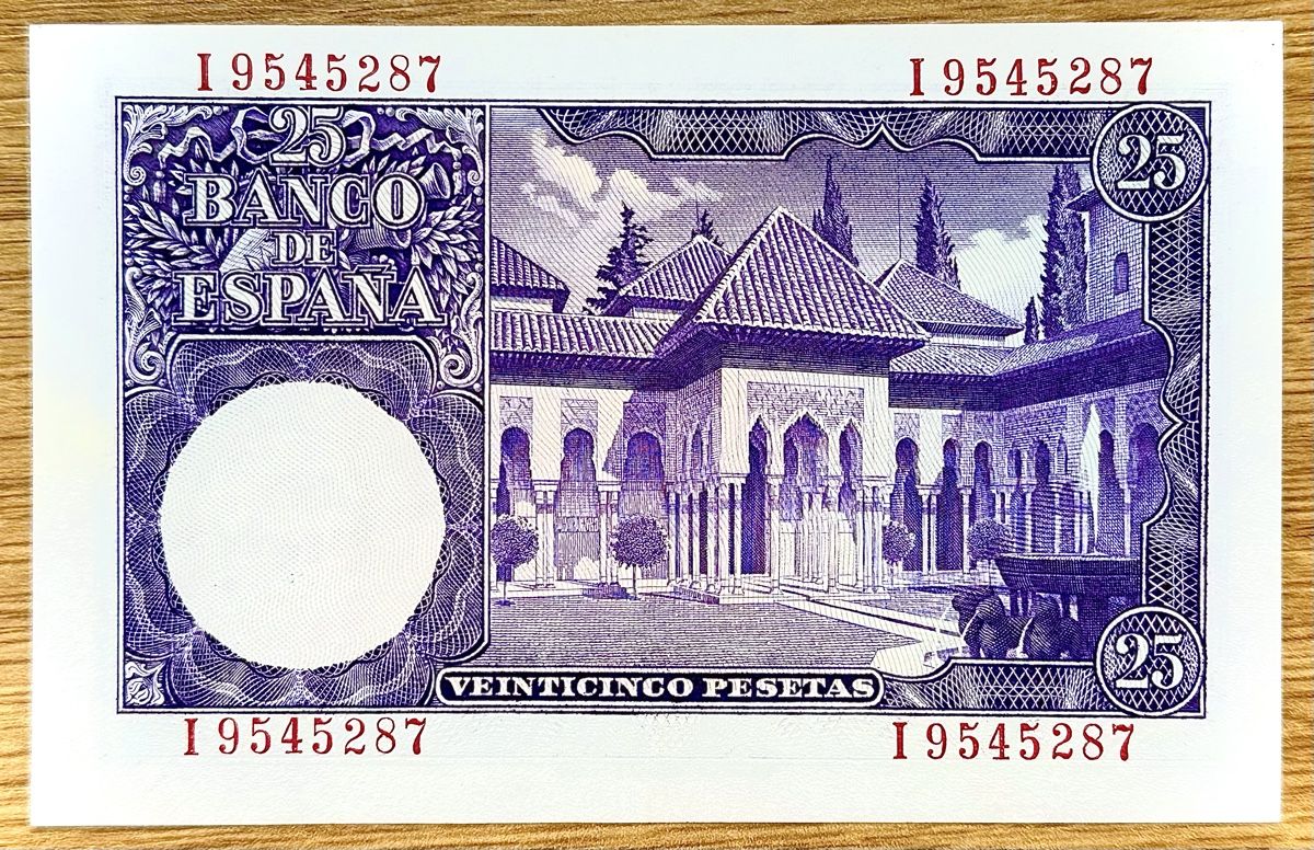 Banconote: 25 Pesetas Spanien 1954!!! UNC!!! – Nuovo (secondo la descrizione) da Oberentfelden venduto da NunoLouro 1