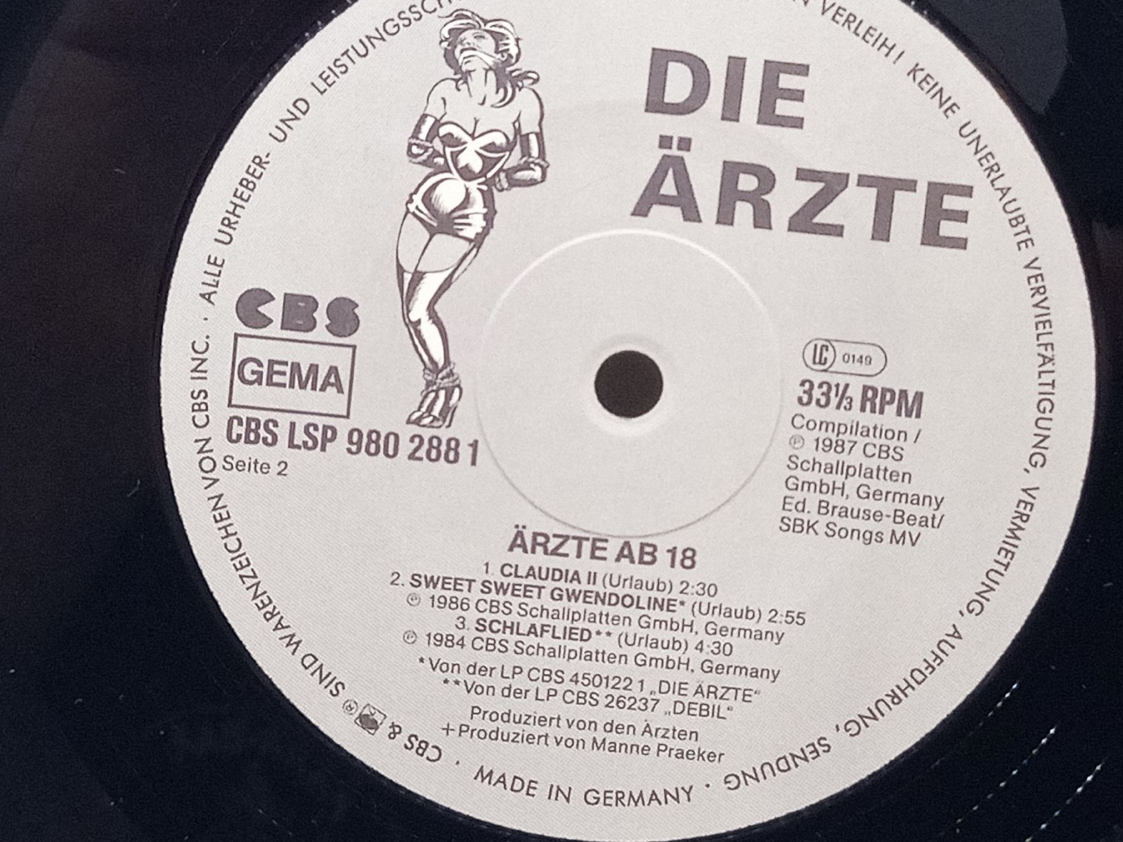 Schallplatten: Die Ärzte - AB 18                Vinyl LP 1987 – Gebraucht aus basel von markusb07 7