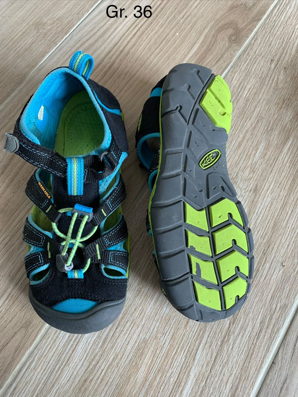 Keen Scarpe per ragazzi: Keen Sandalen Gr. 36 schwarz-blau – Usato da Rudolfstetten venduto da Joyw
