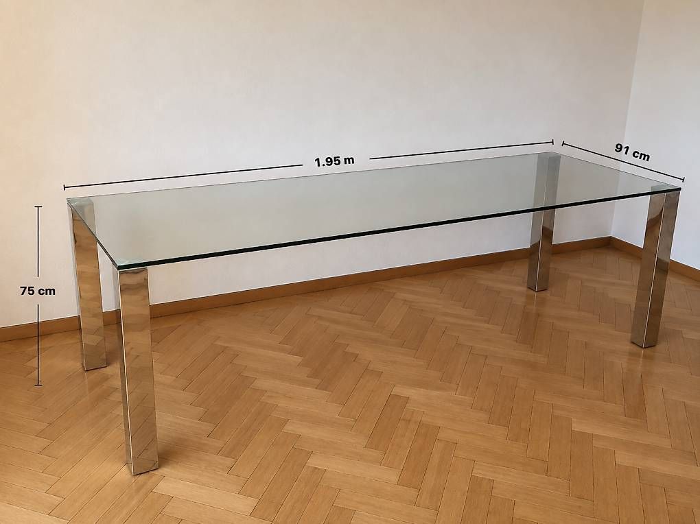 Tische: Table en vitre / Glastisch – Gebraucht aus Biel/Bienne von knu_l98m