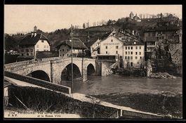 Fribourg, Vue sur le Pont de St-Jean et 