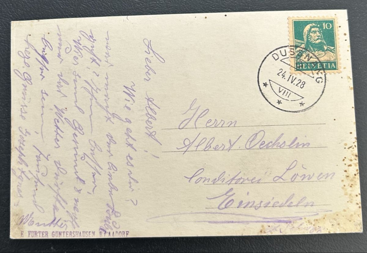 Cartoline postali: Fotokarte Dusnang – Usato da Horw venduto da Tellbub 1