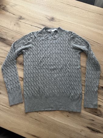 Zara Strickpullover Grau Gr. S