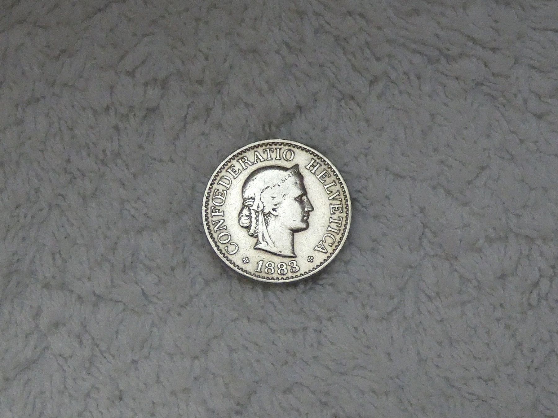 Alle Münzen: 10 centimes/rappen 1883 – Gebraucht aus Nyon von Ilmi09