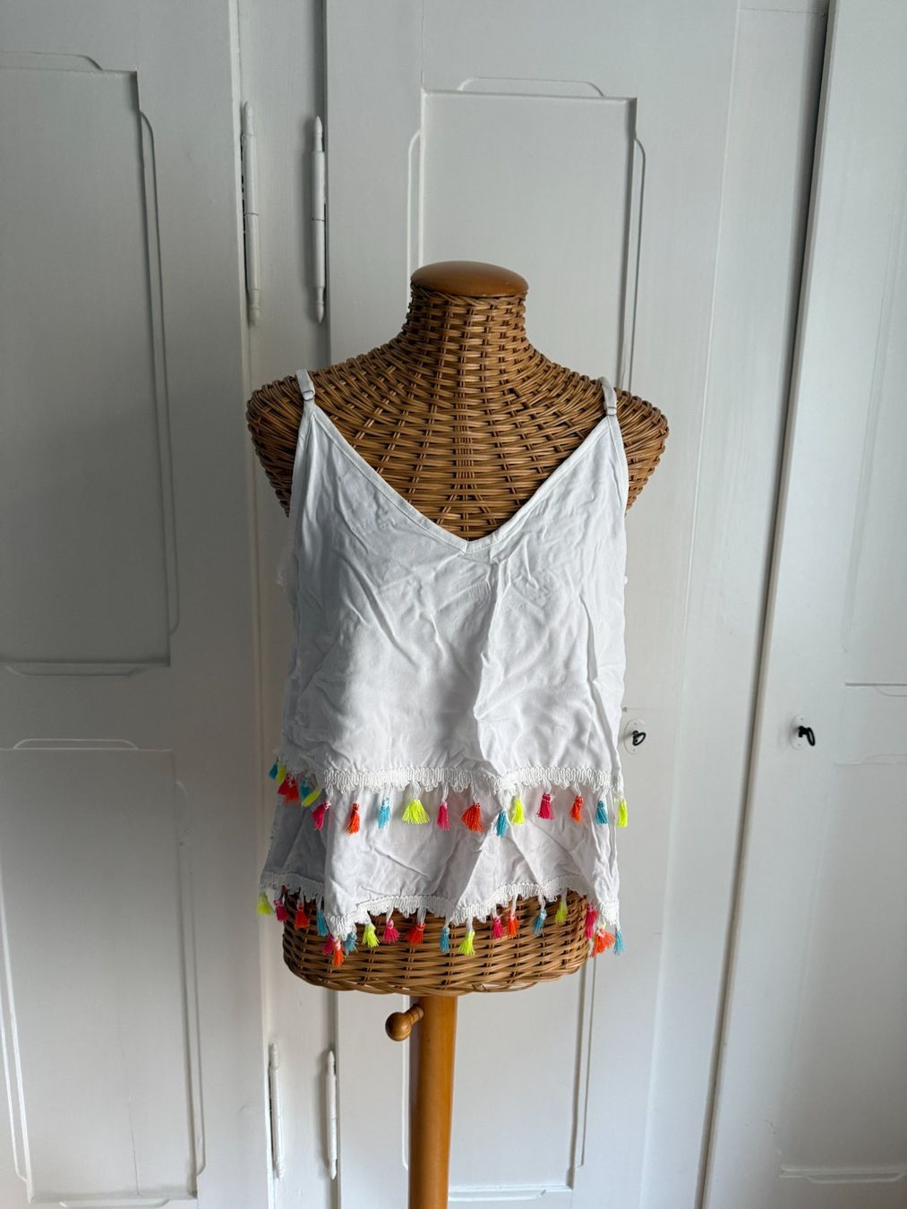 Tops: ANEL - Ethno Top weiss M – D'occasion à Zürich par Diazaio