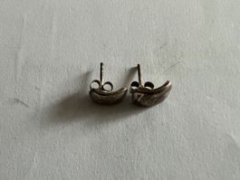 Silber Ohrstecker Halbmond, schlicht & elegant, Schmuck, ...