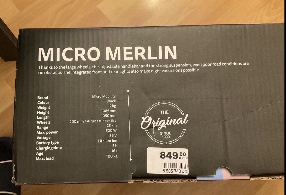 Scooters: Micro Merlin Electric Scooter New – Neuf avec emballage d'origine à Martigny par ddo_2mcv 4