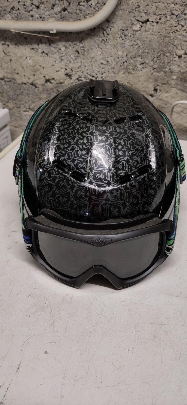Alpina Caschi: Skihelm mit Brille 50-58cm M – Usato da Liebefeld venduto da robi15blue 3