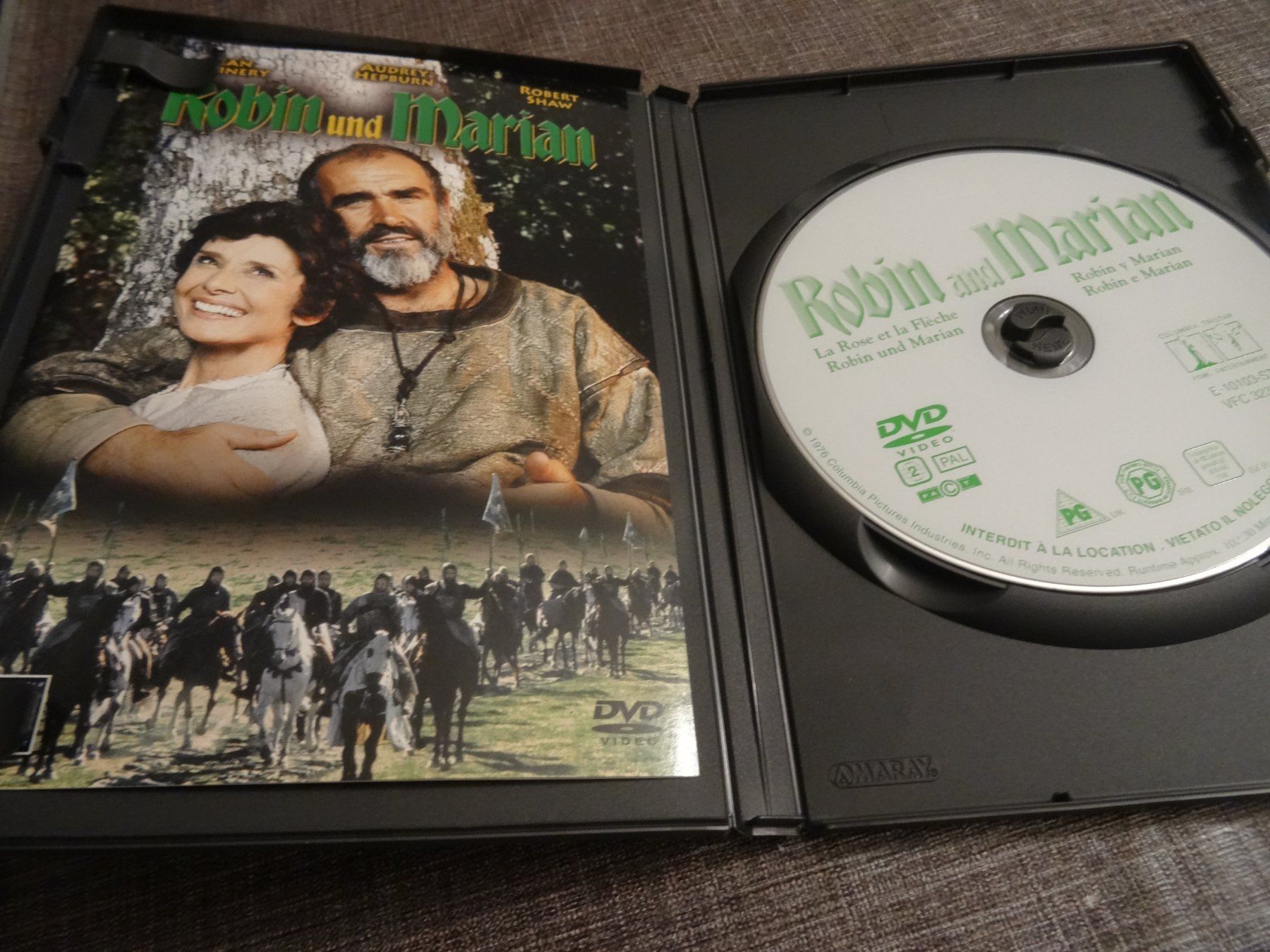Tous les DVDs: DVD Robin und Marian Sean Connery Audrey Hepburn – D'occasion à Olten par Disc-Verkauf 1