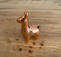 Porzellan Figur Alpaka Lama Rose Gold