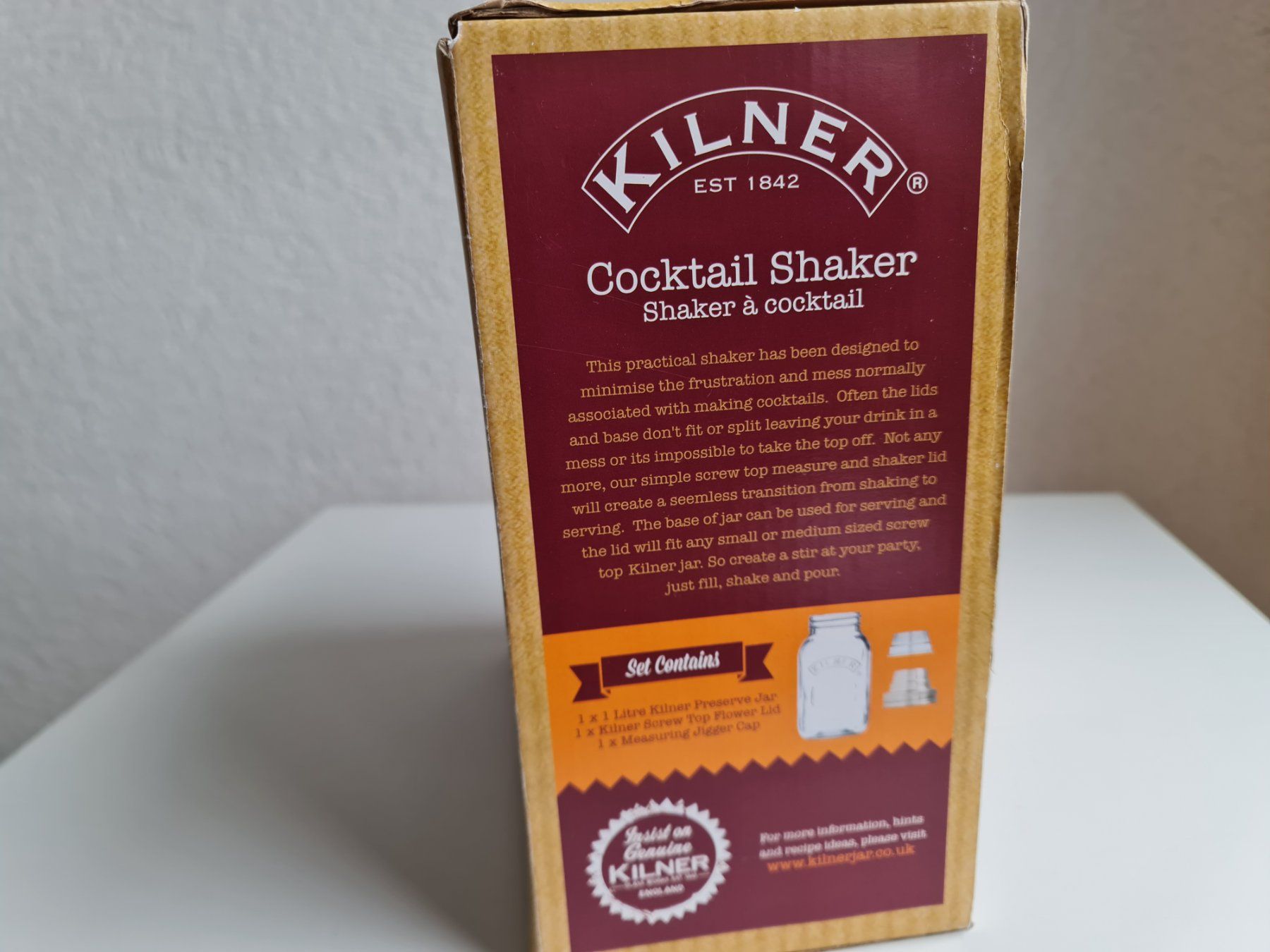 Elettrodomestici da cucina: Kilner Cocktail Shaker Glas Edelstahl Set Originalverpackung – Nuovo (secondo la descrizione) da Obfelden venduto da ZinggHandel 6