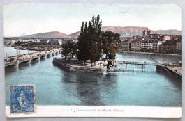 Genève et le Mont-Blanc
